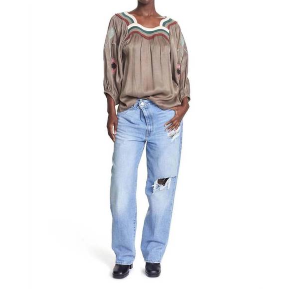 NEW COREY LYNN CALTER patti top in walnut - Picture 1 of 1